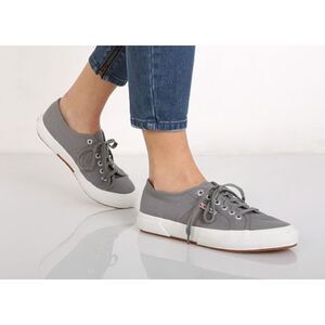 Superga Cotu Classic Platform Sneaker Grey‎ Sage Size 8.5